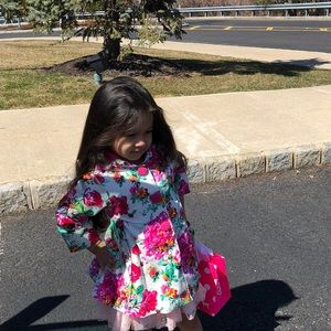 Toddler floral coat